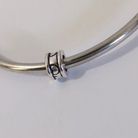 Silver Heart Spacer Charm for Pandora Style‎ Bracelet - Picture 2 of 4